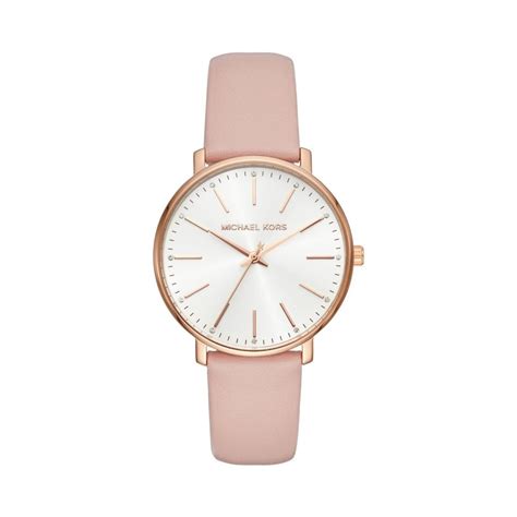 michael kors rose gold watch leather strap wrap around|Michael Kors interchangeable watch band.